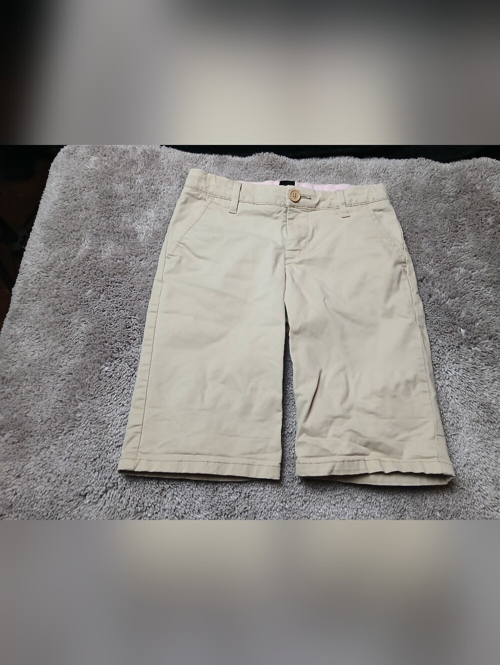GapKids Classic Knee-Length Shorts in Beige